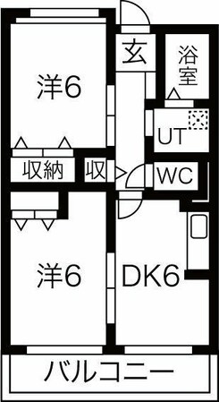 大久保駅 徒歩15分 3階の物件間取画像